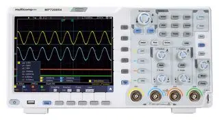 MULTICOMP PRO MP720854 数字示波器, Multicomp Pro Oscilloscopes, 4 通道, 200 MHz, 1 GSPS, 40 Mpts