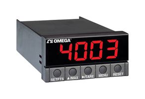 OMEGA DP25B-TC-230 Panel Meter, Thermocouple, 4-Digit, 21 mm, 230 VAC, DP25B Series