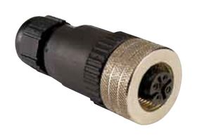 OMEGA M12.5-S-M-FM Sensor Connector, M12, Female, 5 Positions, Screw Socket, Straight Cable Mount, Omega Link