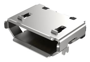 GCT USB3080-30-00-A USB Connector, Micro USB Type B, USB 2.0, Receptacle, 5 Ways, Surface Mount, Through Hole Mount