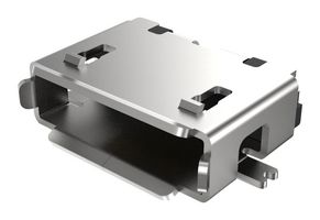 GCT USB3085-30-A USB Connector, Micro USB Type AB, USB 2.0, Receptacle, 5 Ways, Surface Mount, Right Angle