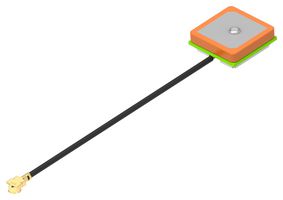 TE CONNECTIVITY 2108912-1 Antenna RF, Right Hand Circular, Patch, Adhesive, 1.57542GHz, 50Ohm, 11.1dB, 2 VSWR