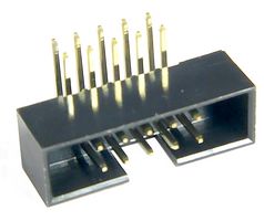 MULTICOMP PRO MP008642 引脚针座, 线至板, 2 mm, 2 排, 10 触点, 通孔直角, MCP 2MM RA