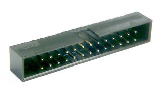 MULTICOMP PRO MP008654 引脚针座, 线至板, 2 mm, 2 排, 26 触点, 通孔直型, MCP 2MM ST