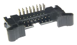 MULTICOMP PRO MP008668 引脚针座, 线至板, 2 mm, 2 排, 16 触点, 通孔直角, MCP 2MM RA