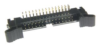 MULTICOMP PRO MP008671 Pin Header, Wire-to-Board, 2 mm, 2 Rows, 30 Contacts, Through Hole Right Angle, MCP 2MM RA