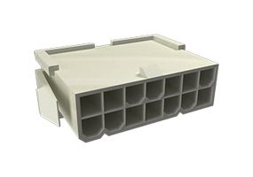AMPHENOL COMMUNICATIONS SOLUTIONS 10127816-02LF Connector Housing, FCI Minitek Pwr 4.2 Series, Plug, 2 Ways, 4.2 mm