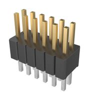AMPHENOL COMMUNICATIONS SOLUTIONS 20021111-00012T4LF 引脚针座, 垂直, 板至板, 1.27 mm, 2 排, 12 触点, 通孔直型, FCI Minitek127 20021111