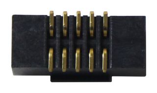 AMPHENOL COMMUNICATIONS SOLUTIONS 20021521-00010D1LF 引脚针座, 板至板, 线至板, 1.27 mm, 2 排, 10 触点, 表面安装直型, Minitek127 20021521 Series