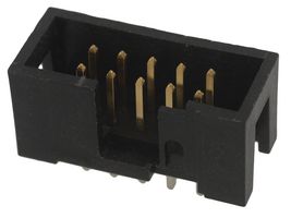 AMPHENOL COMMUNICATIONS SOLUTIONS 52601-S10-4LF 引脚针座, 线至板, 2.54 mm, 2 排, 10 触点, 通孔直型, FCI Quickie Series