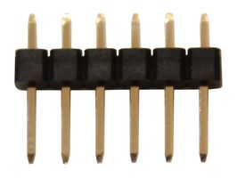 AMPHENOL COMMUNICATIONS SOLUTIONS G800W302018EU Pin Header, Board-to-Board, 2.54 mm, 1 Rows, 6 Contacts, Through Hole Straight