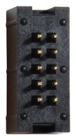 AMPHENOL COMMUNICATIONS SOLUTIONS G821EU210AGM00Y 引脚针座, 线至板, 2.54 mm, 2 排, 10 触点, 通孔直型, G2821 Series