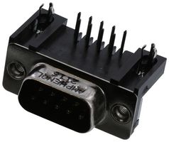 AMPHENOL COMMUNICATIONS SOLUTIONS L717SDE09P1ACH3R D Sub Connector, Standard, Plug, SD Series, 9 Contacts, DE, Solder