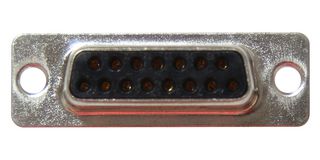 AMPHENOL COMMUNICATIONS SOLUTIONS L77DA15SST D Sub Connector, Standard, Receptacle, D-ST Series, 15 Contacts, DA, Screw