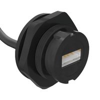 AMPHENOL COMMUNICATIONS SOLUTIONS MRU-AF41-2020 密封连接器, USB, USB A, USB 2.0, 插座, 4路, 面板安装, IP67, IP68