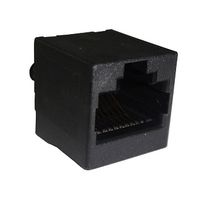 AMPHENOL COMMUNICATIONS SOLUTIONS RJE081880110 模块连接器, RJ45 插座, 1 x 1 (端口), 8P8C, Cat3, 通孔安装