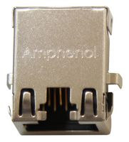 AMPHENOL COMMUNICATIONS SOLUTIONS RJE71-188-1401 模块连接器, RJ45 插座, 1 x 1 (端口), 8P8C, Cat6, 通孔安装