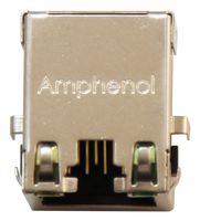 AMPHENOL COMMUNICATIONS SOLUTIONS RJE71-188-1411 模块连接器, RJ45 插座, 1 x 1 (端口), 8P8C, Cat6, 通孔安装