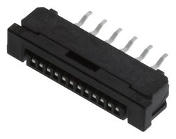 AMPHENOL COMMUNICATIONS SOLUTIONS SLW12S-1C7LF FFC / FPC Board Connector, 1 mm, 12 Contacts, Receptacle, FCI SLW-S Series, Through Hole Straight
