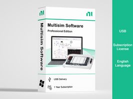 NI (NOW PART OF EMERSON) 788399-35WM Test Software, Multisim, Professional Edition, USB, English, 1 Year Subscription