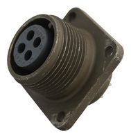 ITT CANNON MS3102R14S-2S Circular Connector, MIL-DTL-5015 Series, MS3102 Series, Box Mount Receptacle, 4 Contacts