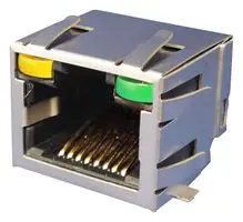 AMPHENOL COMMUNICATIONS SOLUTIONS RJCSE538001 Modular Connector, RJ45 Jack, 1 x 1 (Port), 8P8C, Surface Mount