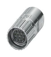 PHOENIX CONTACT 1069311 传感器连接器, M23 PRO Series, M23, 母, 12路, 压接插座-不包含触芯, 直形线缆安装
