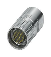 PHOENIX CONTACT 1069316 传感器连接器, M23 PRO Series, M23, 公, 12路, 压接插针-不包含触芯, 直形线缆安装