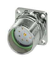 PHOENIX CONTACT 1132740 传感器连接器, M23 PRO Series, M23, 母, 8个信号 + 1个电源路, 压接插座-不包含触芯, 直形面板安装
