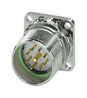 PHOENIX CONTACT 1132741 传感器连接器, M23 PRO Series, M23, 公, 8个信号 + 1个电源路, 压接插针-不包含触芯, 直形面板安装