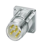 PHOENIX CONTACT 1628776 传感器连接器, M23 PRO Series, M23, 公, 5个电源 + PE路, 压接插针-不包含触芯, 直形面板安装