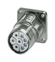 PHOENIX CONTACT 1628831 传感器连接器, M23 PRO Series, M23, 母, 4个信号 + 3个电源 + PE路, 压接插座-不包含触芯, 直形面板安装