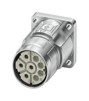 PHOENIX CONTACT 1628833 传感器连接器, M23 PRO Series, M23, 母, 4个信号 + 3个电源 + PE路, 压接插座-不包含触芯, 直形面板安装