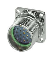 PHOENIX CONTACT 1629085 传感器连接器, M23 PRO Series, M23, 母, 16个信号 + 2个电源 + PE路, 压接插座-不包含触芯, 直形面板安装