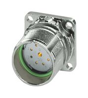 PHOENIX CONTACT 1629091 传感器连接器, M23 PRO Series, M23, 母, 8个信号 + 1个电源路, 压接插座-不包含触芯, 直形面板安装