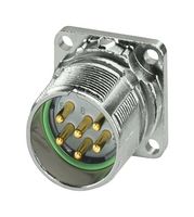 PHOENIX CONTACT 1629095 传感器连接器, M23 PRO Series, M23, 公, 6路, 压接插针-不包含触芯, 直形面板安装