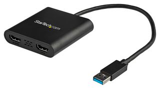 STARTECH USB32HD2 适配器，USB转HDMI适配器，USB转双HDMI适配器，外置显卡，4K