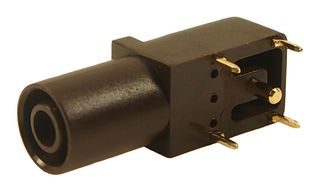 CLIFF ELECTRONIC COMPONENTS FCR7350N 香蕉测试连接器, 插座, 电路板安装, 24 A, 1 kV, 镀金触芯, 棕色