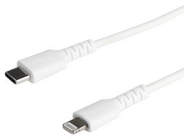 STARTECH RUSBCLTMM2MW USB 线缆,2 m/6.6 ft USB-C 转 Lightning 线缆,Apple MFi 认证,白色