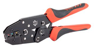 CK TOOLS T3682A Crimp Tool, Ratchet, Insulated Terminals, 0.5mm - 6mm² Butt & Parallel Splicers