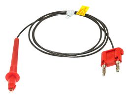 MUELLER ELECTRIC BU-7042-F-48-2 测试探头, 测试双头探头, 4mm可堆叠双香蕉插头, 48 ", 1.2 m, 红色