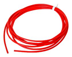 MUELLER ELECTRIC WI-M-18-25-2 Wire, Silicone, Red, 18 AWG, 413 x 44AWG, 25 ft