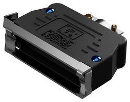 POSITRONIC D25000JVL0/AA 连接器后壳, D Sub, D系列, DB, 180°, PET(聚酯纤维), 玻璃纤维主体