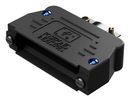 POSITRONIC D9000J00/AA 连接器后壳, D Sub, D系列, DE, 180°, PET(聚酯纤维), 玻璃纤维主体