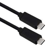 ROLINE 11.02.9081 USB Cable, Type C Plug to Type C Plug, 1 m, 3.3 ft, USB 4.0, Black