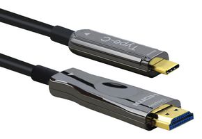 ROLINE 14.01.3474 Inter Series Adapter Cable Assembly, Type C USB Plug to HDMI Type A Plug, 98.4 ft, 30 m, Black