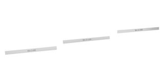 RAACO 107839 标签, 10 mmx 125 mm x 1 mm, 白色, Raaco 2-80, 3-160, 4-280, 5-460 储存箱