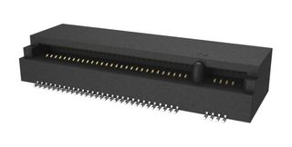 AMPHENOL COMMUNICATIONS SOLUTIONS MDT420M01501 Card Edge Connector, Dual Side, 75 Contacts, Surface Mount, Right Angle