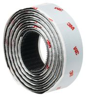 3M SJ352B, BLACK, 1.25M X 25MM 胶带, 魔术贴, SJ352B 系列, 1.25m 卷长, 25mm 胶带宽度, 黑色