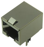 MH CONNECTORS MHRJJ66NFRAS 模块连接器, 模制插座, 1 x 1 (端口), 6P6C, 通孔安装